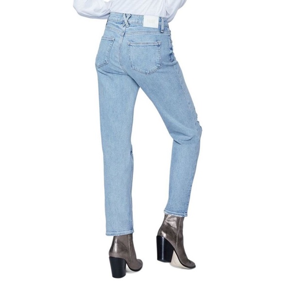 Paige Denim High Rise Noella Relaxed Straight Leg Sz. 31 Ravenna Destructed - Picture 2 of 9
